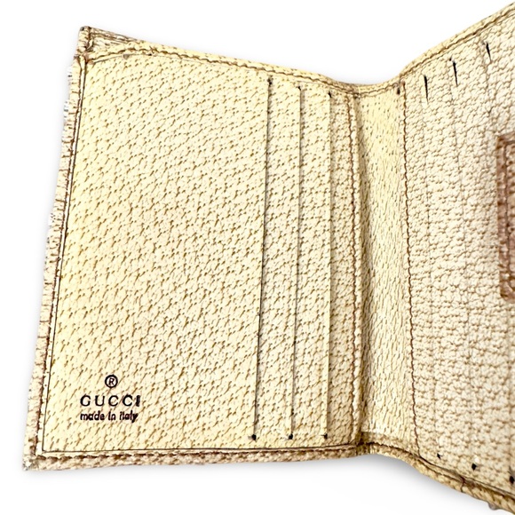 Gucci Canvas and Leather Monogram GG Bifold Wallet Vintage Authentic Classic - Picture 4 of 11